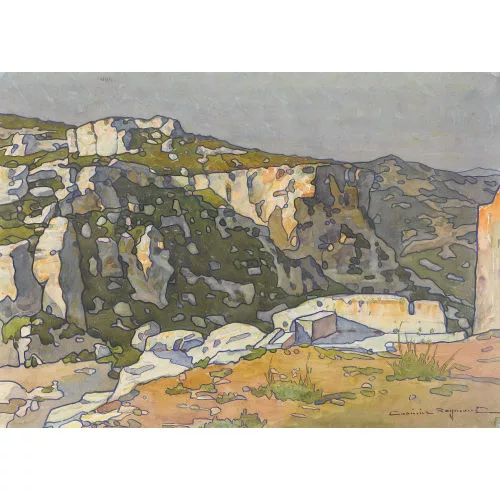Casimir Reymond — Sonnige Berglandschaft.