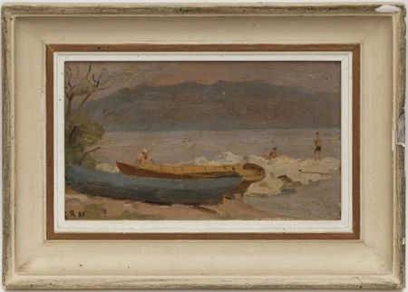 Pêcheurs au bord du Léman