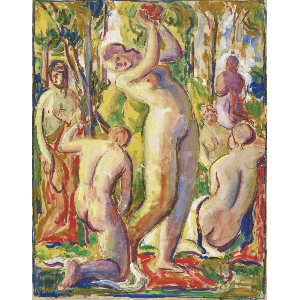 Casimir Reymond — Femmes nues sous les arbres.