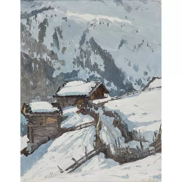 Winterliche Alplandschaft