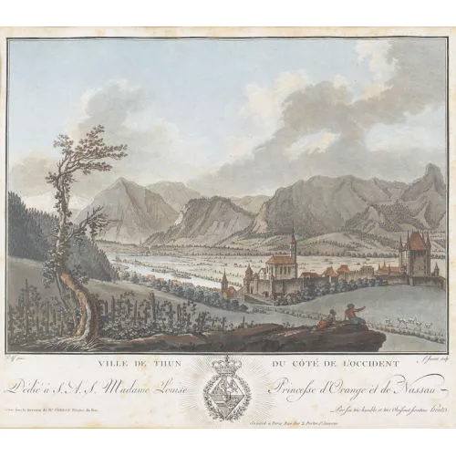 Caspar Wolf — "Ville de Thun du côté de l′occident".