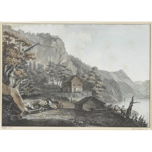 Caspar Wolf — Hic libertatem nostri posuere parentes (=Rütliwiese).