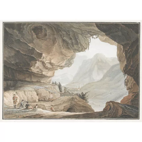 Caspar Wolf — Vue de la Caverne du Dragon Dans le Canton d′Unterwalden.