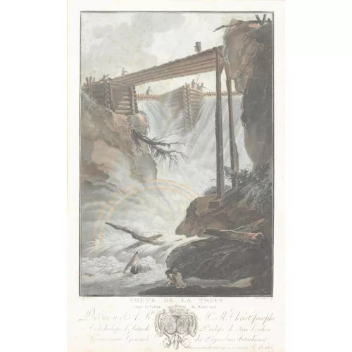 Caspar Wolf — "Chute de la Tritt/dans la Vallée de Muhle-thal".