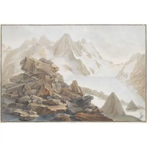 Caspar Wolf — "Le Glacier de Lauteraar".