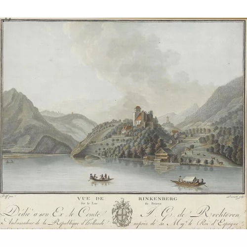 Caspar Wolf — "Vue de Rinkenberg sur le Lac de Brienz".