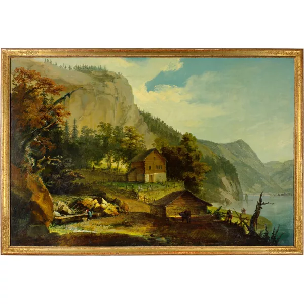 Caspar Wolf — Das Rütli mit Blick auf den Vierwaldstättersee