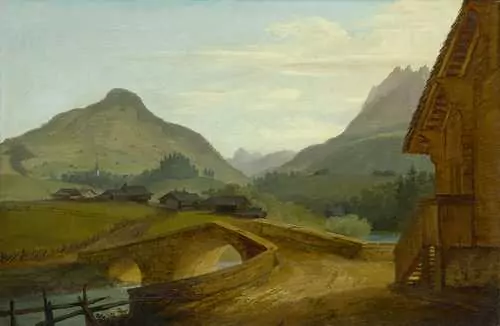 CASPAR WOLF — Die Steinbrücke bei Château-d'Oex. — Koller Auktionen
