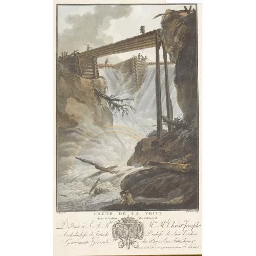 Caspar Wolf — "Chute de la Tritt dans la Vallée de Muhle-thal".
