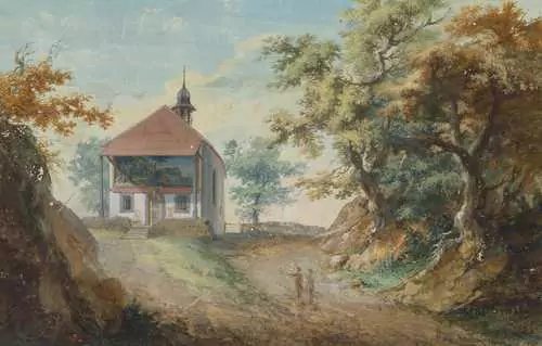 CASPAR WOLF — The Tell chapel in the Hohle Gasse near Küssnacht. Circa 1775. — Koller Auktionen