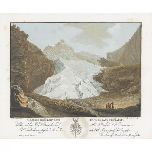 Caspar Wolf — "Glacier de Rosenlaui dans le Pays de Hasly.".
