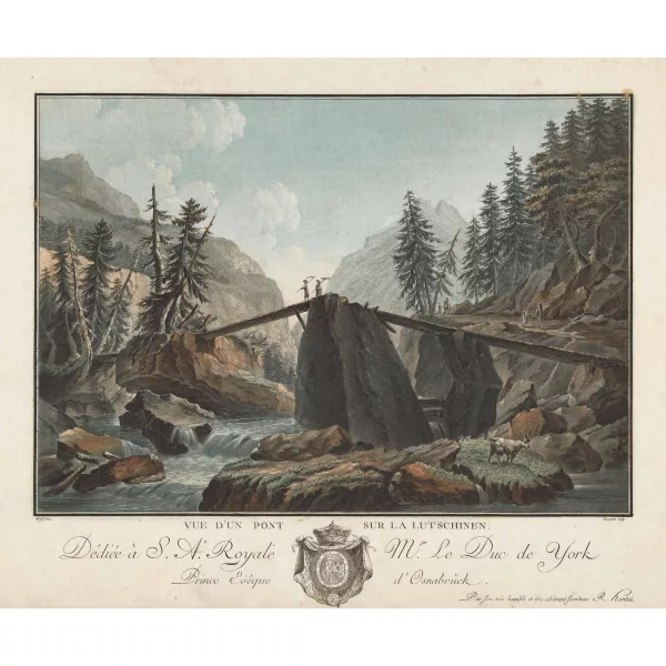 Caspar Wolf — "Vue d'un Pont sur la Lutschinen".