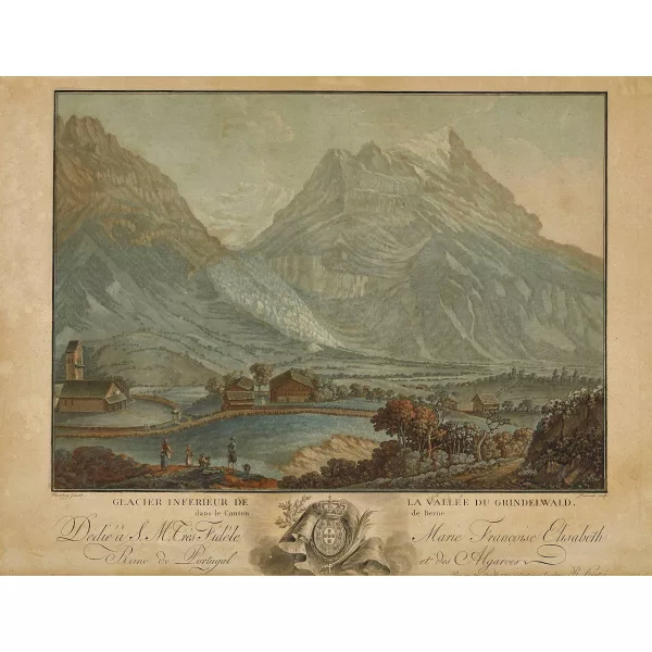 Caspar Wolf — "Glacier inférieur de la vallée du Grindelwald".