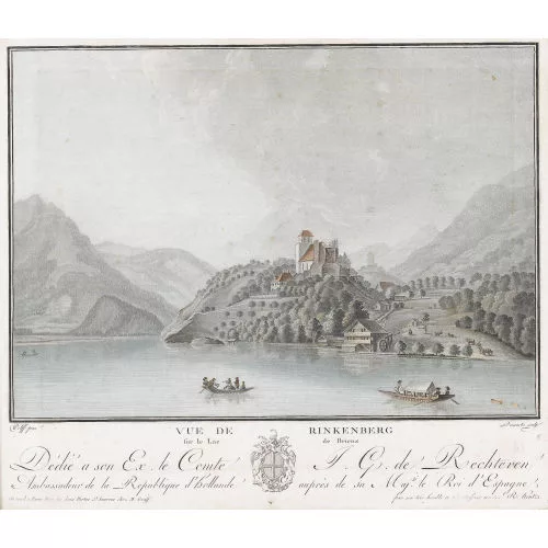 Caspar Wolf — "Vue de Rinkenberg/sur le Lac de Brienz".