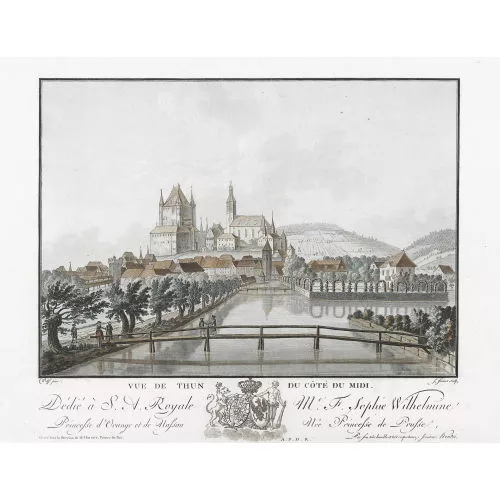 Caspar Wolf — "Vue de Thun du côté du midi.".