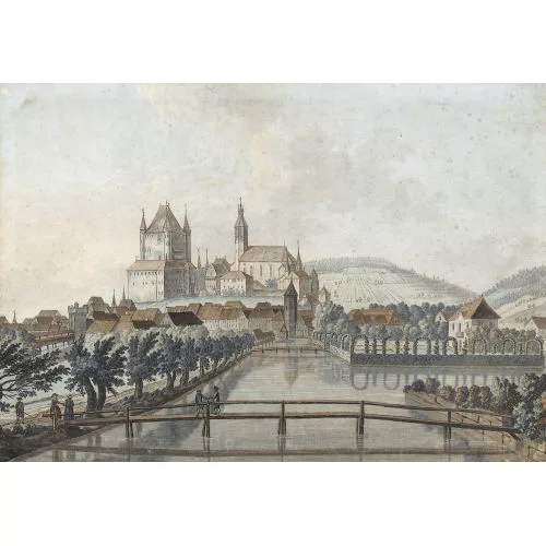 Caspar Wolf — Vue de Thun du côté du midi.