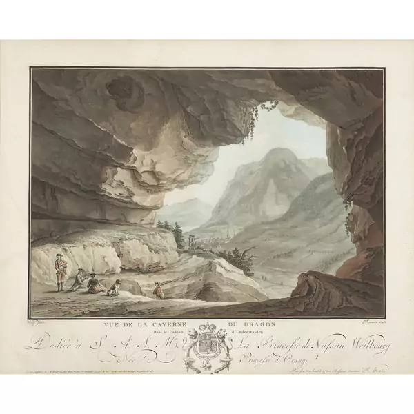 "Vue de la Caverne du Dragon Dans le Canton d'Underwalden"