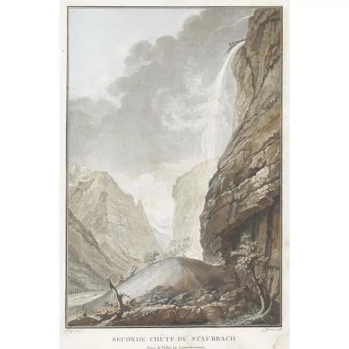 Caspar Wolf — "Seconde Chûte du Staubbach dans la Vallée de Lauterbronnen".