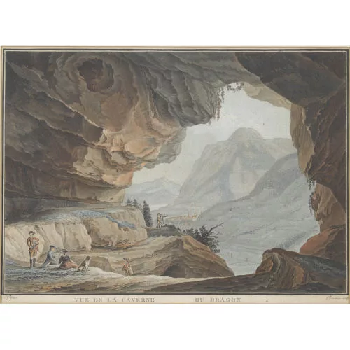 Caspar Wolf — "Vue de la Caverne du Dragon dans le Canton d′Unterwalden".