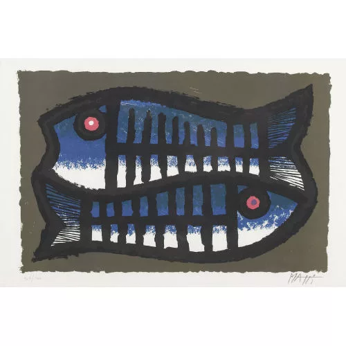 Celestino Piatti — Zwei Fische.