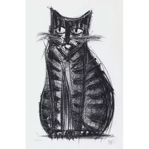 Sitzende Katze