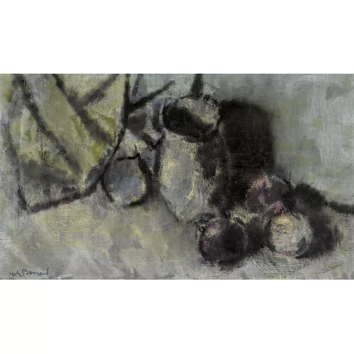 Charles Barraud — Stillleben mit Früchten und Vase.