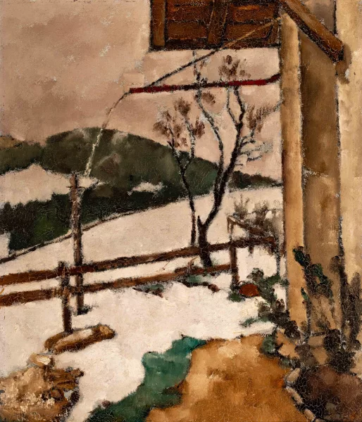 Charles Barraud — Paysage de neige