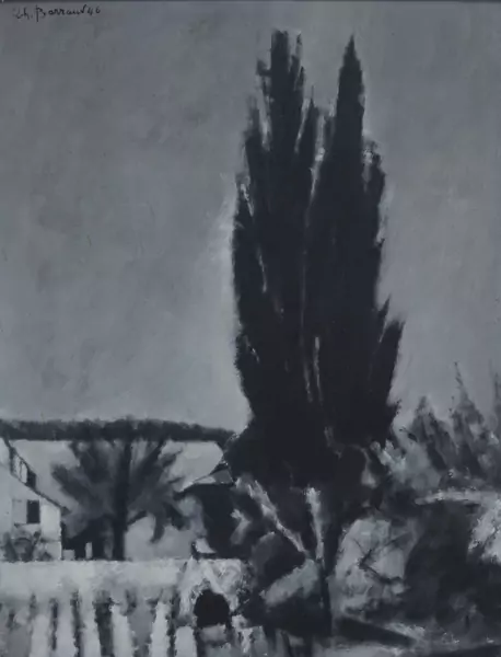 Charles BARRAUD (1897-1997), "Paysage" huile sur isorel — DognyAuction