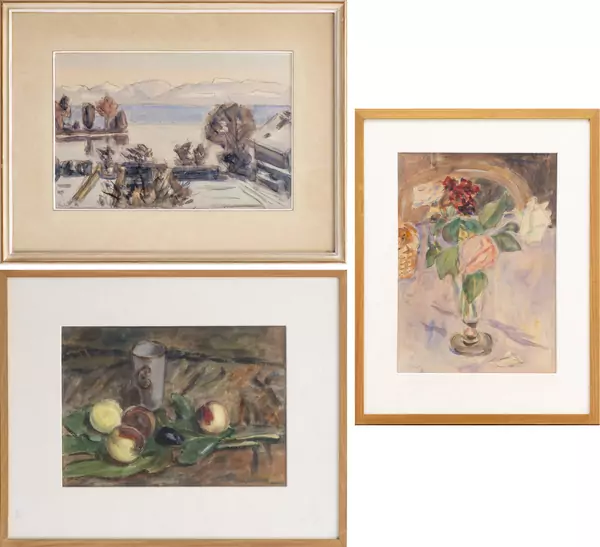 Charles CHINET (1891-1978), trois aquarelles — DognyAuction