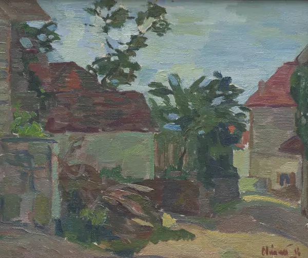 Charles CLÉMENT (1889-1972), 'Paysage', Huile sur panneau — DognyAuction