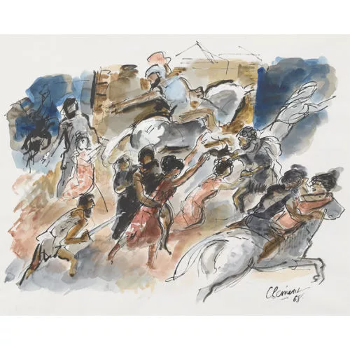 Charles Clément — "L′enlèvement des Sabines".