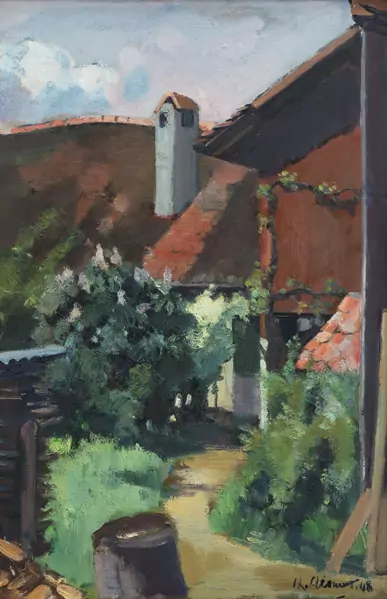 Charles Clément (1889-1972), "La Maison Larent au printemps" — DognyAuction