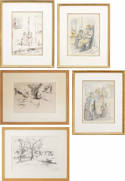 Charles CLEMENT (1889-1972), dessins et aquarelles — DognyAuction