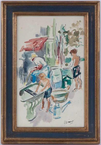 Charles Clément — Au jardin et Place du village
