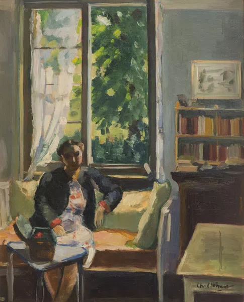 Charles Clément (1889-1972), "Mme Clément dans son intérieur à Belmont" — DognyAuction