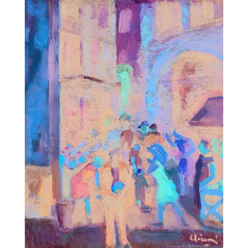 Charles Clément — "Petit marché de rue à Marseille".