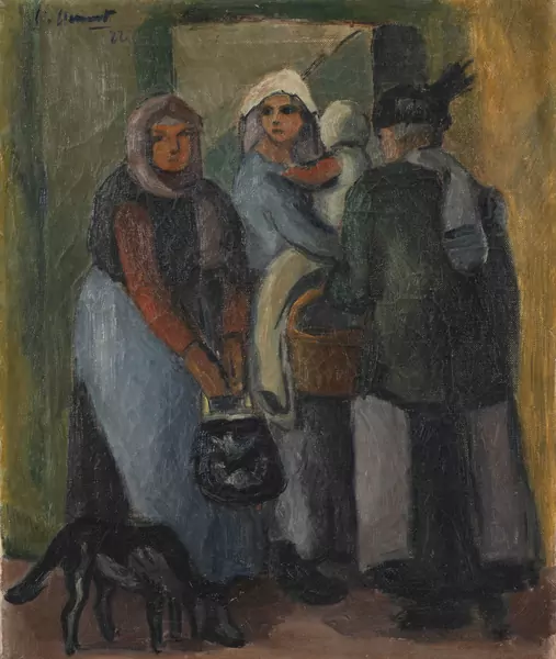 Charles CLEMENT (1889 - 1972), 'Famille', huile — DognyAuction