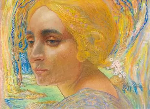 CHARLES CLOS OLSOMMER — "Le Rêve", probably portrait of the artist's wife. — Koller Auktionen