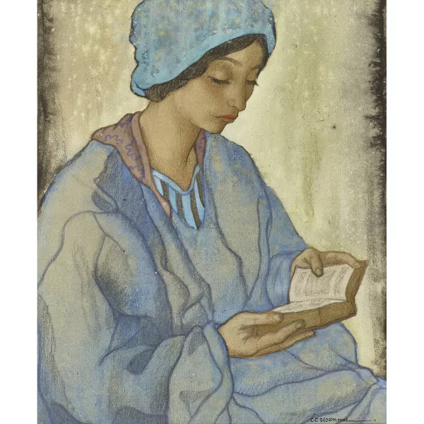Charles Clos Olsommer — "Jeune fille lisant".
