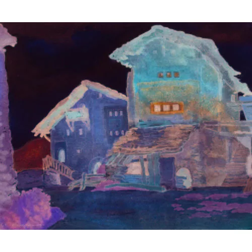 Charles Clos Olsommer — Walliser Hauspartie in Lens.