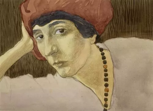 CHARLES CLOS OLSOMMER — Portrait einer Frau mit roter Mütze. — Koller Auktionen