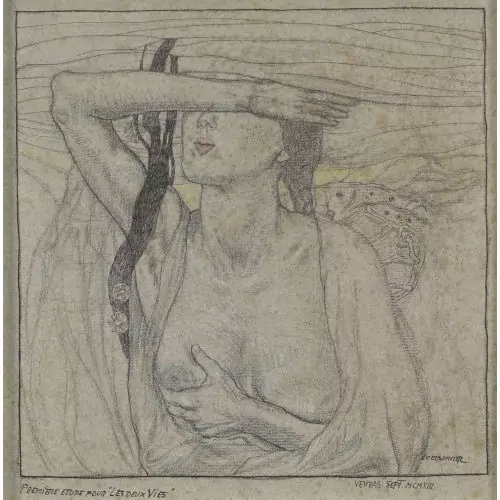 "Première étude pour Les deux vies"