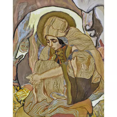 Jeune femme contemplative