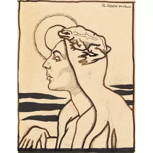 Femme au crapaud