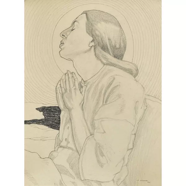 Femme en prière