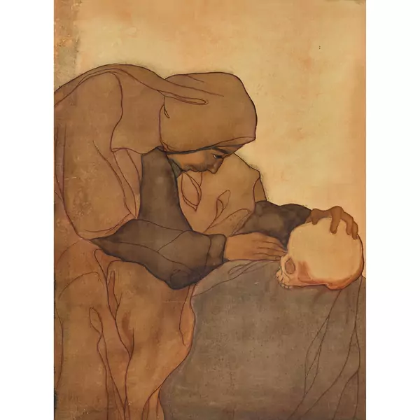 Femme en contemplation