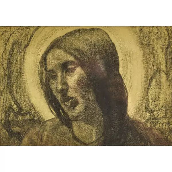Tête de sainte