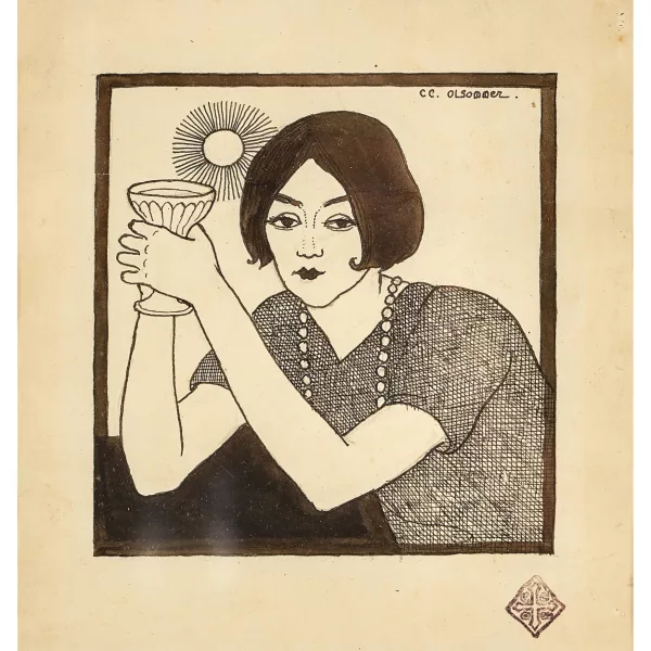 Charles Clos Olsommer — Dame mit Kelch.