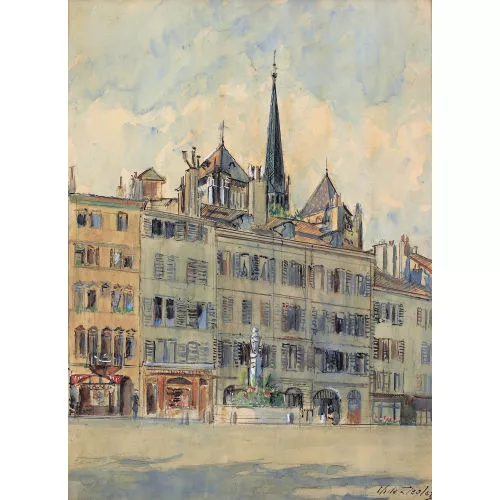 Charles de Ziegler — Sommerliche Ansicht von Genf.