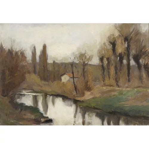 Charles-Émile Hornung — "Bord de rivière".